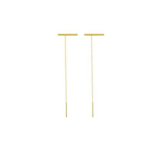 Joy Waterproof Chain Stick øreringe. 18K guld plating