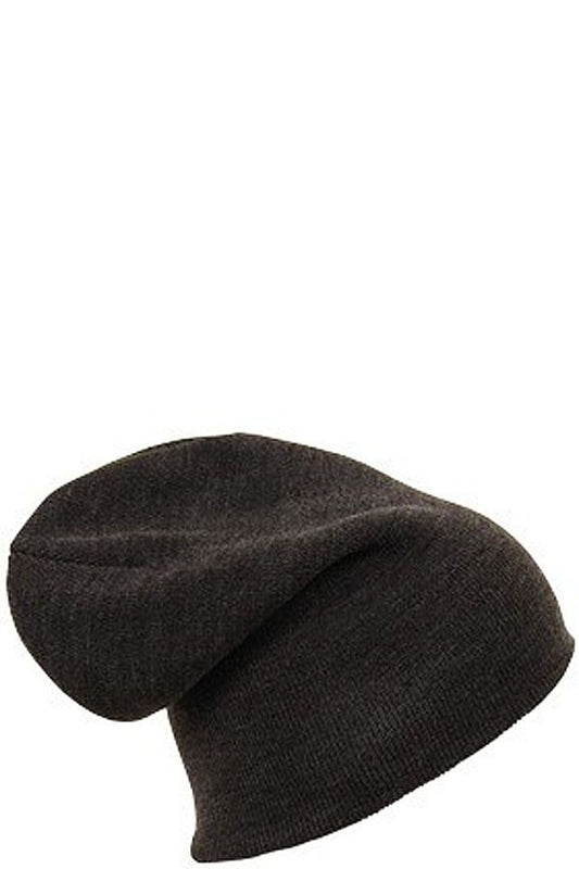 Smart classic beanie hat for men. One size. Acrylic. Black-Grey. Connexion Tie