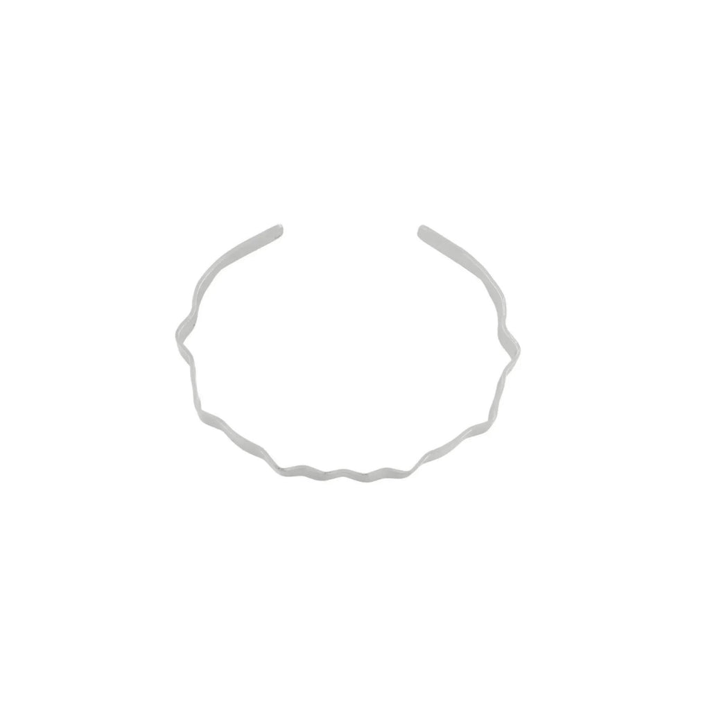 Alaya Small Wave Cuff bracelet. Silver plating. Dansk Copenhagen