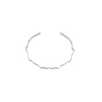 Alaya Small Wave Cuff bracelet. Silver plating. Dansk Copenhagen