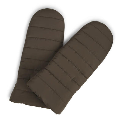 CelinaMBG mitten. Puffer look. Unisex. Brown. 100% recycled polyester. Markberg