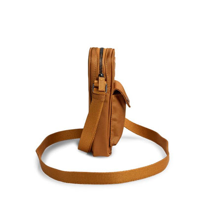 DarlaMBG mobile bag. Yellow brown monochrome. Unisex. 100% recycled polyester. Markberg