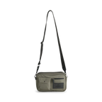DarlaMBG crossbody water-repellent bag. Medium. Unisex. Olive green. 100% recycled polyester. Markberg