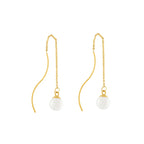 Joy Waterproof Chain Pearl øreringe. 18K guld plating. Dansk Copenhagen