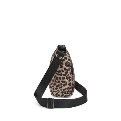 MonoMBG Crossbody bag. Leopard print. Recycled polyester. Markberg