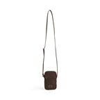 StateMBG Mini Crossbody Mobiltasker. Mørk brun. Recycled polyester. Unisex. Markberg