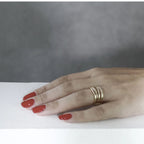 Tara Adjustable Ring. Silver plated. Danish Copenhagen