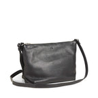 Crossbody Taske Dakota. Sort læderskind. Markberg