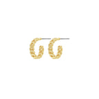 Infinity Simple Small Hoop. Creole. Gold plated. Danish Copenhagen