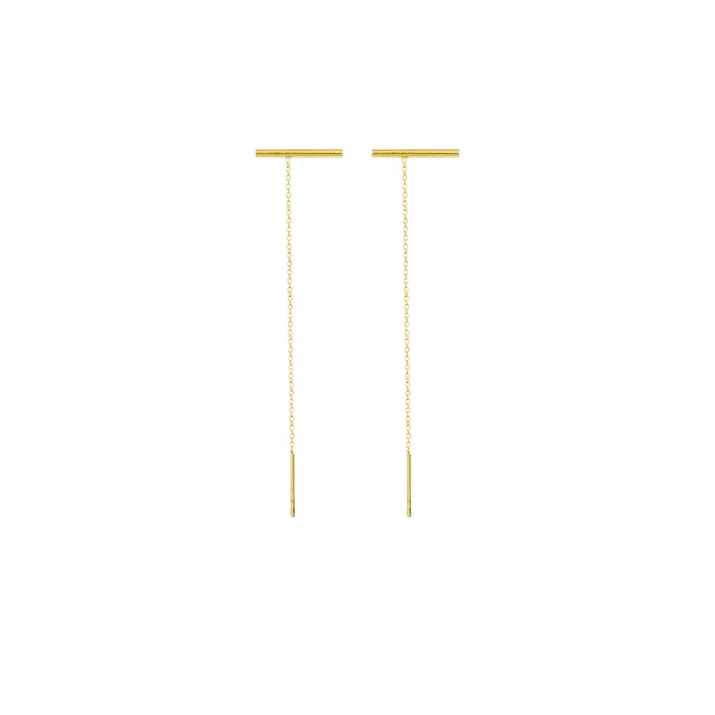 Joy Waterproof Chain Stick øreringe. 18K guld plating