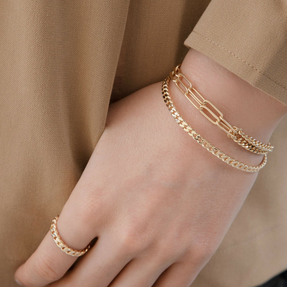 Ringe. Guldbelagt.