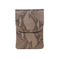 Skagen mobiltaske med rem. Ægte læder. Nougat brun. Cosystyle