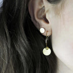 Theia Dot Hoop øreringe. Guld plating. Dansk Copenhagen