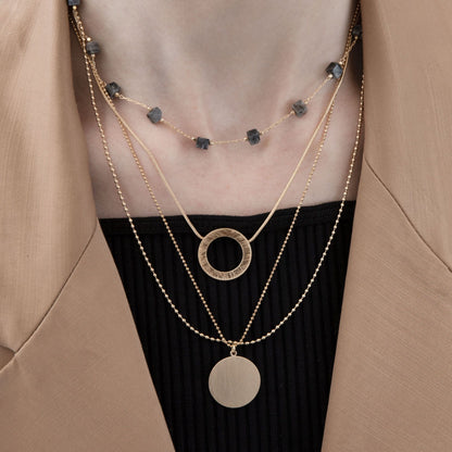 Theodora Chain halskæde. Prelayeret. Guldbelagt. Dansk Copenhagen