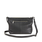 Crossbody Taske Dakota. Sort læderskind. Markberg